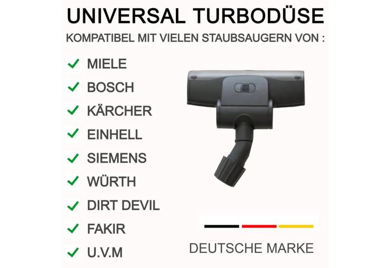 Maxorado Bodendüse Turbodüse für DN32 Kärcher 6.906-211.0 FAK302 6.907–467.0 Staubsauger, Zubehör für Staubsauger, (1-tlg), T 101 T 111 T 151 T 171 T 191 T 201 von Maxorado