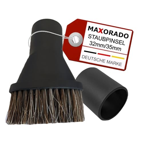 Maxorado Rosshaar Naturhaar Staubpinsel Saugpinsel Möbelpinsel Staubsauger Aufsatz Staubsaugerpinsel Möbel Couch Pinsel Bürste Düse für kompatibel mit Profil Profilo Remington Rotel Zelmer Volta von Maxorado