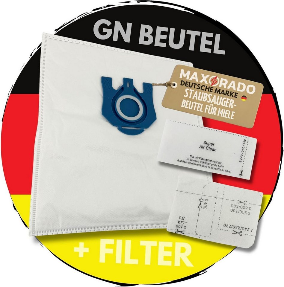 Maxorado Staubsaugerbeutel 20 Staubsaugerbeutel für Miele Classic C1 Jubilee EcoLine SBAP3 SGSG3, passend für Miele, Starlight Set Staubbeutel von Maxorado