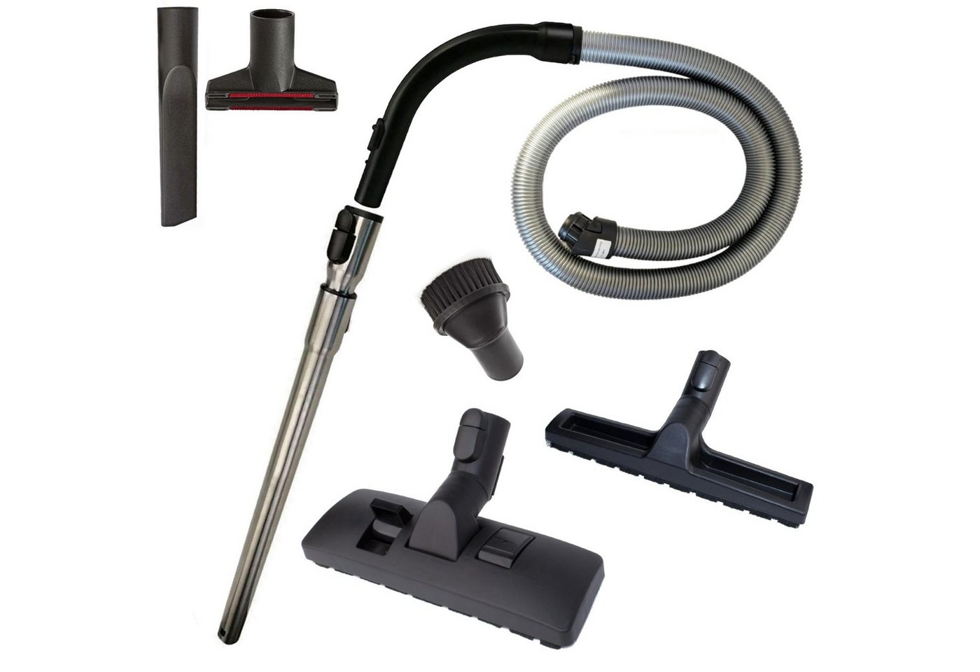Maxorado Staubsaugerdüsen-Set Düse Rohr Griff Schlauch für Miele C3 S8340 S8430 S8520 S8710 S 8, Zubehör für 7863555, Miele Compact C2, Miele Complete C3, Miele S8, Miele S8340, Miele S8310, Miele S8330, Miele S8390, Miele S8590. Miele S8360, Miele S8370, (8-tlg), S8510 Ersatzteile für Original Staubsaugerbürste Compact C2 von Maxorado