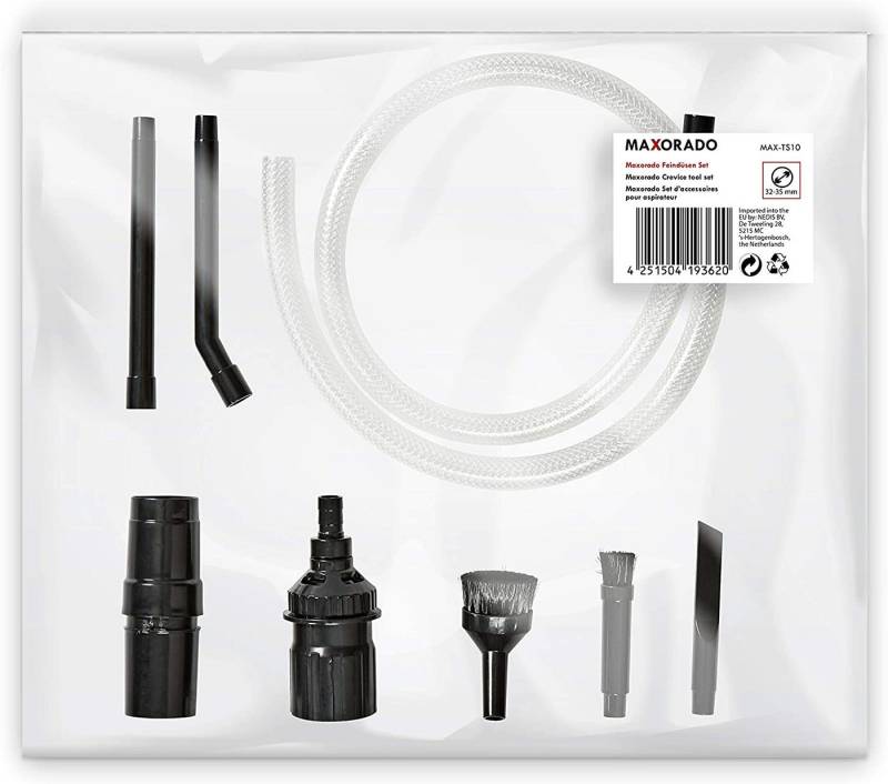 Maxorado Staubsaugerdüsen-Set Staubsauger Pc Aufsatz Set Mini Düsen für Laptop Elektro 3D Drucker, Zubehör für Staubsauger wie Miele Siemens Bosch Kärcher Thomas Philips etc., (8-tlg), Fein von Maxorado