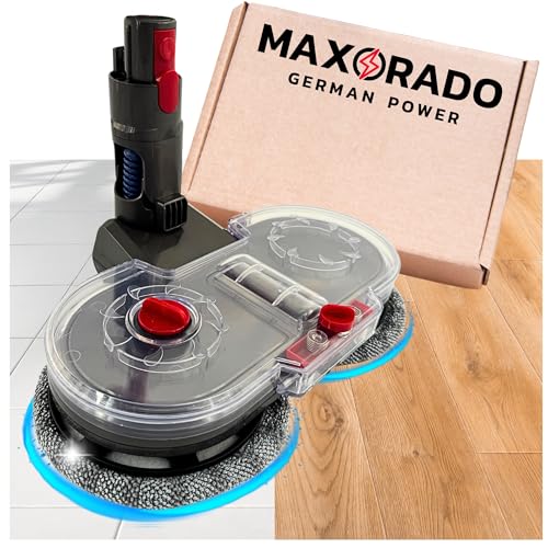 Maxorado kompatibel mit Dyson Wischaufsatz Wischdüse Wischmopp V7 V8 V10 V11 V15 Bodendüse (1 x Düse + 2 Pads) Staubsaugerdüse Bodenwischer 2in1 von Maxorado