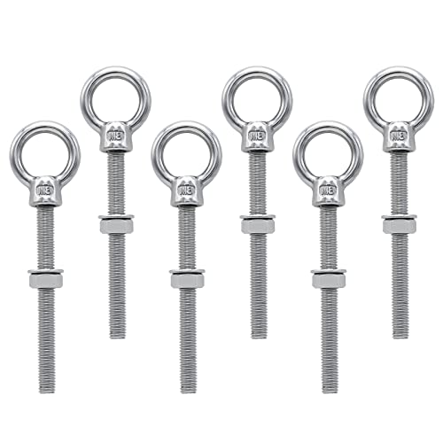 Maxsail 6 Stück Ringschrauben Lang M8x 80 Ösenschraube edelstahl Augenschraube 316 Edelstahl Augbolzen lang Ringschraube M8 mm zur Befestigung und Aufhängung Maxsail 6 Stück Ringschrauben Lang M8x 80 Ösenschraube edelstahl Augenschraube 316 Edelstahl Augbolzen lang Ringschraube M8 mm zur Befestigung und Aufhängung von Maxsail