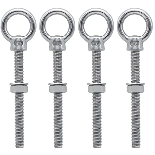 Maxsail Ösenschraube edelstahl Ringschrauben lang M10 x 100mm 4 Stück Augenschraube 316 Edelstahl Augbolzen lang Ringschraube M10 zur Befestigung und Aufhängung Maxsail Ösenschraube edelstahl Ringschrauben lang M10 x 100mm 4 Stück Augenschraube 316 Edelstahl Augbolzen lang Ringschraube M10 zur Befestigung und Aufhängung von Maxsail