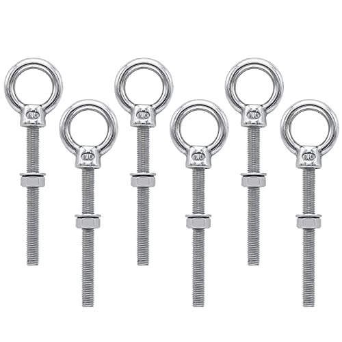 Maxsail Ringschrauben lang M6 Ösenschraube edelstahl Augenschraube 316 Edelstahl Augbolzen lang Ringschraube M6 x 60 mm zur Befestigung und Aufhängung 6 Stück Maxsail Ringschrauben lang M6 Ösenschraube edelstahl Augenschraube 316 Edelstahl Augbolzen lang Ringschraube M6 x 60 mm zur Befestigung und Aufhängung 6 Stück von Maxsail