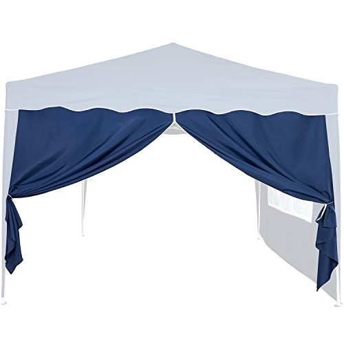 INSTENT® Basic Seitenwand/Seitenteil für Pavillon 3x3m mit Fenster oder Reißverschluss, wasserabweisend und atmungsaktiv, Farbwahl, für Festzelt, Partyzelt von INSTENT