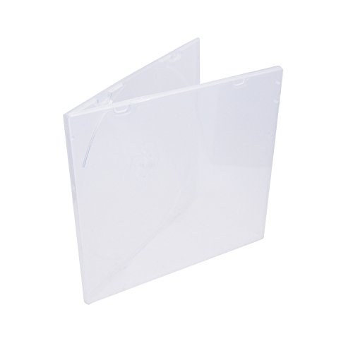 Maxtek 5,2 mm robuste CD-Hülle, schlanke, transparente PP-Poly-Kunststoffhüllen, 25 Stück. von Maxtek