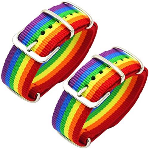 Maxter 2 Pride Armbänder LGBTQ Accessoires Armbänder Gay Flag und regenbogenfarbenes Uhrenarmband von Maxter