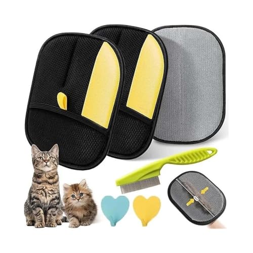 MaxtiL Fell Magnet Handschuh 3 Stück antistatische Tierhaarentfernungshandschuhe, Wiederverwendbare doppelseitige Tierhaarentfernungshandschuhe for Katzen und Hunde MaxtiL Fell Magnet Handschuh 3 Stück antistatische Tierhaarentfernungshandschuhe, Wiederverwendbare doppelseitige Tierhaarentfernungshandschuhe for Katzen und Hunde von MaxtiL