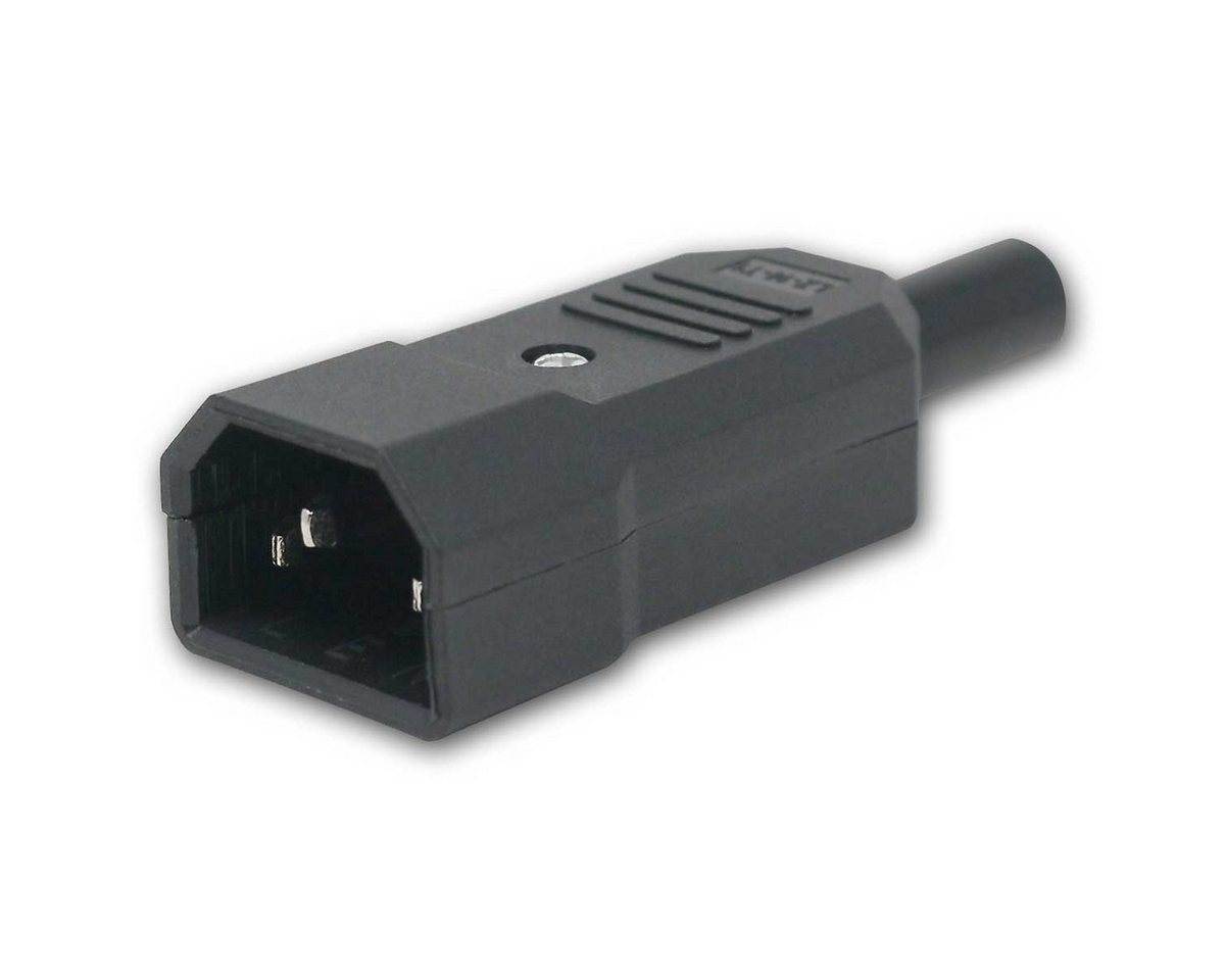 Maxtrack DIN-Stecker Kaltgeräte-Stecker IEC 320 C14 schwarz schraubbar Maxtrack DIN-Stecker Kaltgeräte-Stecker IEC 320 C14 schwarz schraubbar von Maxtrack