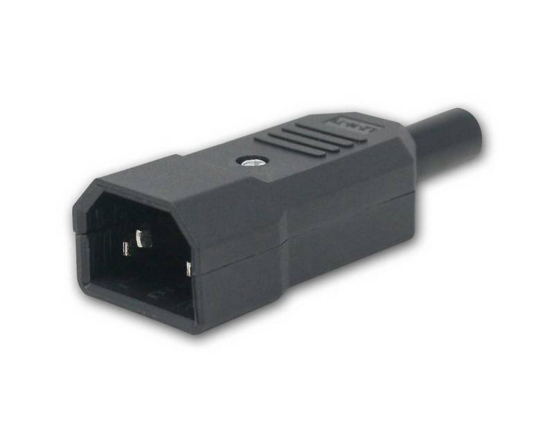 Maxtrack DIN-Stecker Kaltgeräte-Stecker IEC 320 C14 schwarz schraubbar Maxtrack DIN-Stecker Kaltgeräte-Stecker IEC 320 C14 schwarz schraubbar von Maxtrack