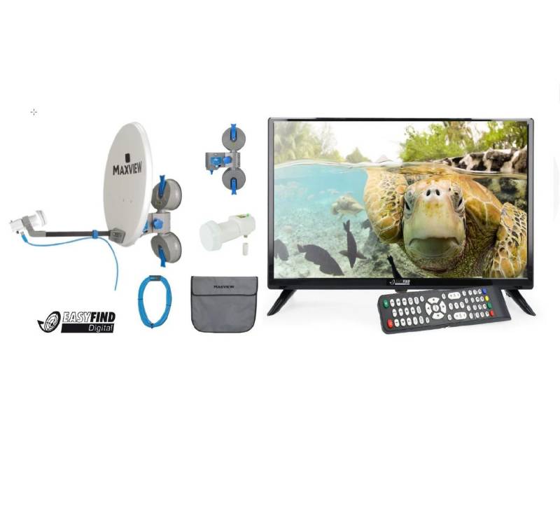 Maxview Maxview EasyFind Remora Sat Anlage TV Camping Set inkl. EasyFind Trave Camping Sat-Anlage von Maxview