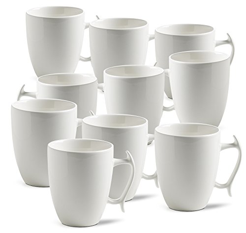 Maxwell & Williams 10er SET Becher MOTION zu je 330 ml/Kaffeebecher/Teebecher/Kaffeepott/White Basics von Maxwell & Williams