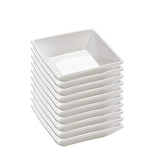 10er SET Maxwell & Williams Teller Suppe 18 cm SQUARE eckig, Porzellan, AA2557 von Maxwell & Williams
