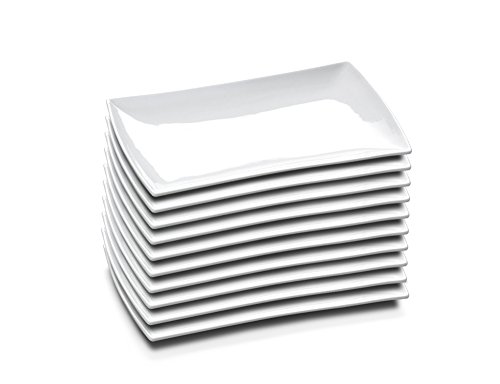 10er SET Platte 26,0 x 15,0 cm aus Porzellan/EAST MEETS WEST/Servierplatte/Maxwell und WIlliams von Maxwell & Williams