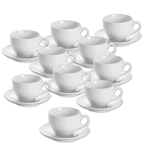 10er SET Teetasse mit Untertasse 14,5 cm von Maxwell & Williams von Maxwell & Williams