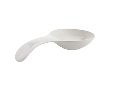 Maxwell Williams White Basics Diamonds Löffelablage, Porzellan, weiß, 23 x 11,5 x 3,5 cm von Maxwell & Williams