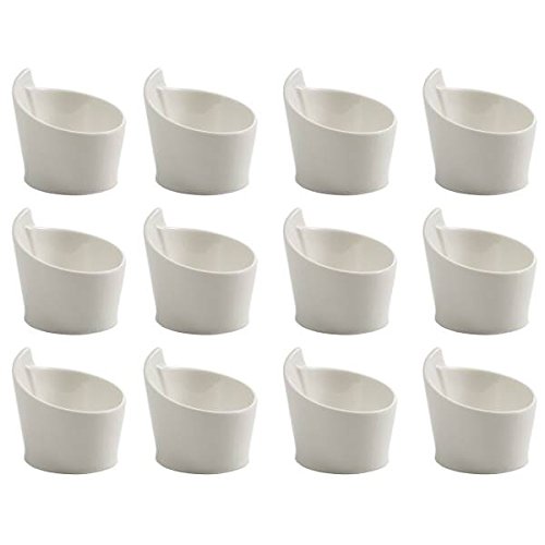 Maxwell & Williams 12er Set Dipschalen White Basics Round D. 5,5cm weiß von Maxwell & Williams