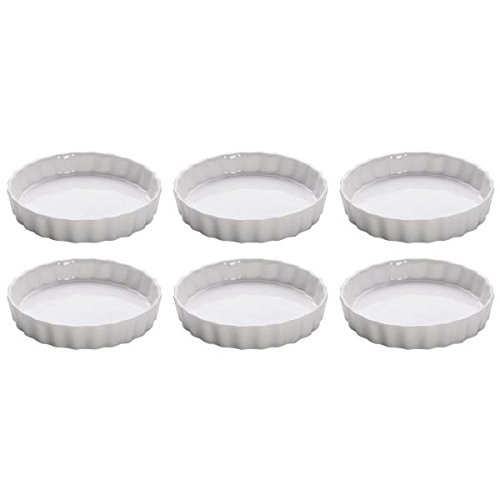 Maxwell & Williams 6er Set Quicheformen White Basics Kitchen D. 12,5cm weiß von Maxwell & Williams