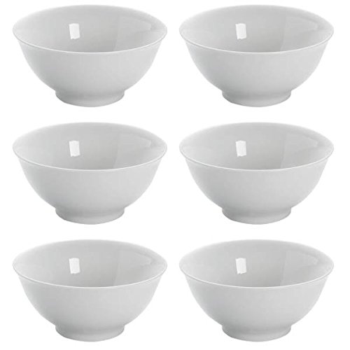 Maxwell & Williams 6er Set Reisschalen White Basics Round D. 13cm H. 6cm weiß von Maxwell & Williams