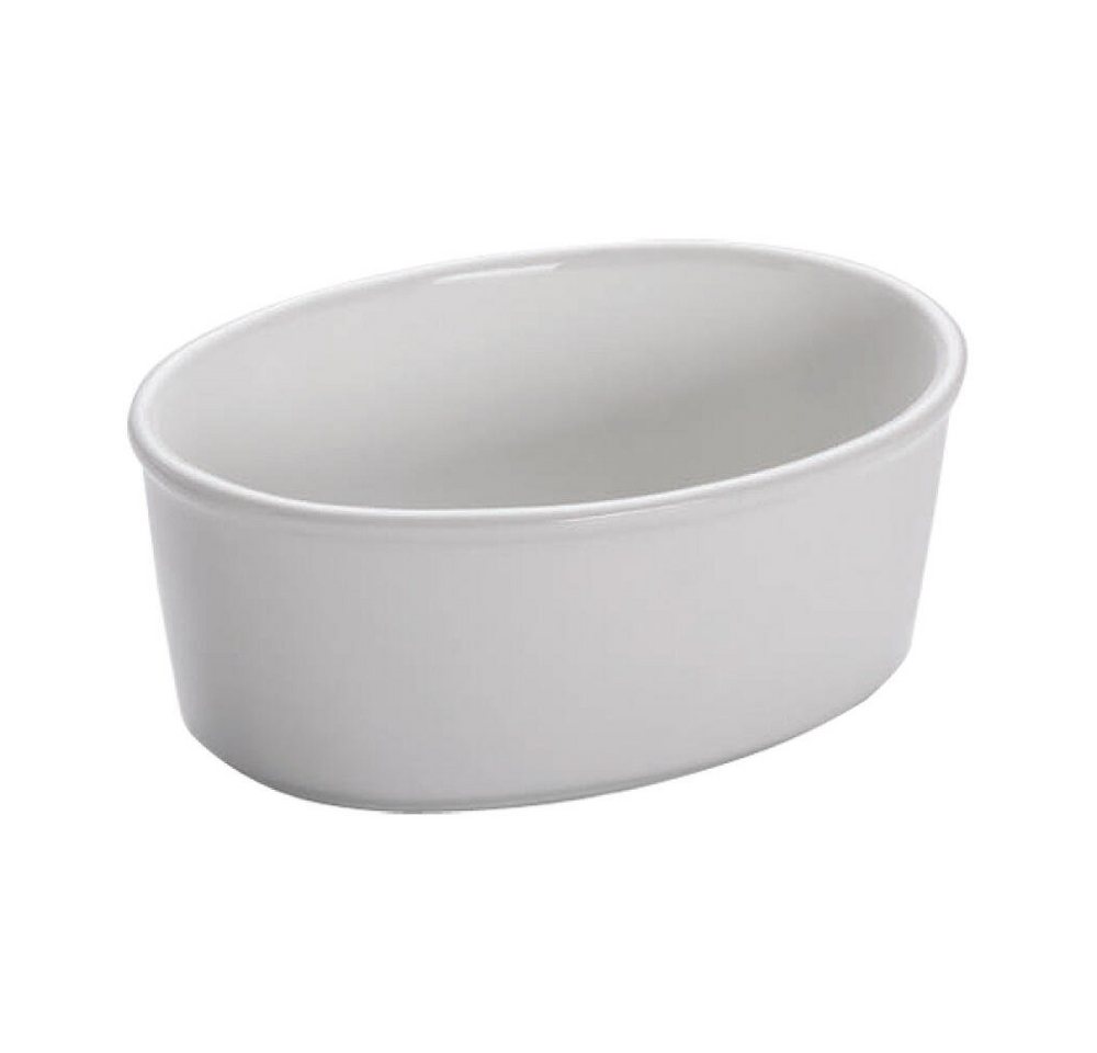 Maxwell & Williams Auflaufform White Basics Kitchen Oval Porzellan Weiß 260 ml AA, Porzellan von Maxwell & Williams