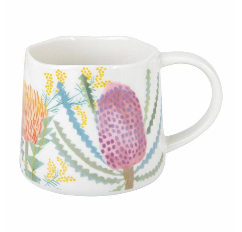 Maxwell & Williams Becher NATIVE BLOOMS Banksia 350 ml, Porzellan von Maxwell & Williams