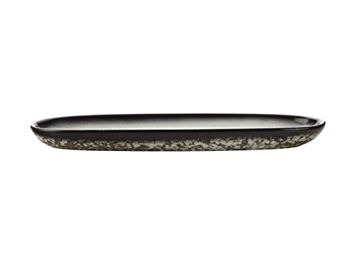 Maxwell & Williams Caviar Granite Platte, Servierplatte, Premium-Keramik, Granit, 30 x 9 cm, AX0303 von Maxwell & Williams