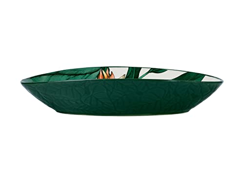 Maxwell & Williams DR0464 Servier-Schale oval 25 x 17 cm – Night Dinner – Keramik bunt mit Blüten-Blätter, Geschenkbox von Maxwell & Williams