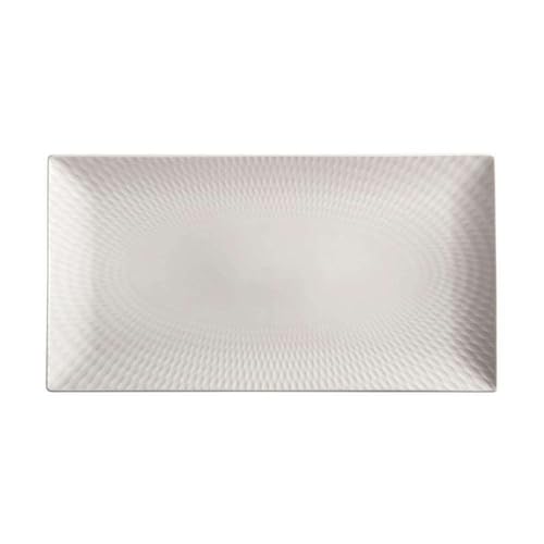 Maxwell & Williams DV0176 Platte 35 x 19 cm, rechteckig Weiß mit Struktur – Serie Diamonds round – in Geschenkbox von Maxwell & Williams