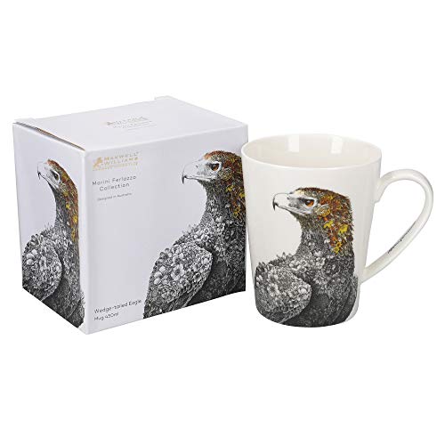 Maxwell & Williams Marini Ferlazzo Birds Tasse aus feinem Porzellan mit Keilschwanz Adler Motiv in Geschenkbox, 450 ml von Maxwell & Williams