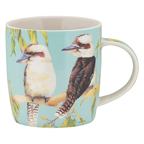 Maxwell & Williams DX1120 Kaffee-Becher rund Kookaburra 370 ml, Porzellan-Tasse, Bird Talk, Tier-Motiv bunt, Geschenkbox von Maxwell & Williams