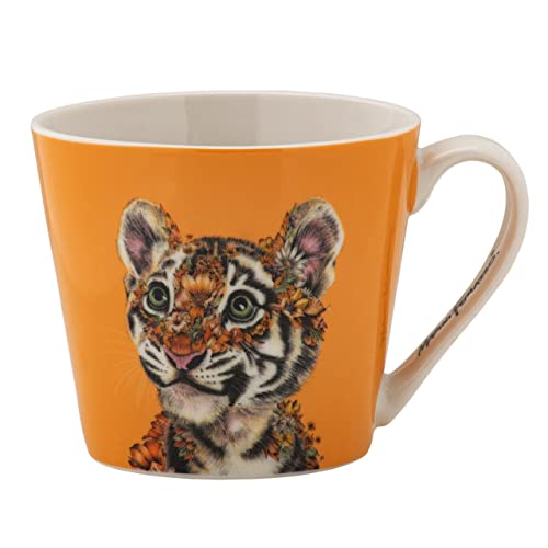 Maxwell & Williams DX1280 Kaffee-Becher rund Tiger 370 ml – Porzellan-Tasse, Wild Planet, Tier-Motiv bunt, Geschenkbox von Maxwell & Williams