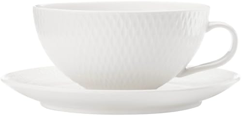 Maxwell&Williams Diamonds Round Teetasse mit Untertasse von Maxwell & Williams