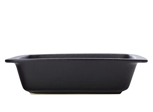Maxwell & Williams HY018 Auflaufform eckig, 2200 ml – Caviar Black – 29x25x7,5 cm Schwarz matt – Keramik in Geschenkbox von Maxwell & Williams