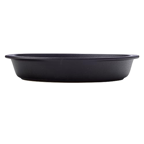 Maxwell & Williams HY0020 Caviar Black Auflaufform aus Premium-Keramik, Schwarz, 2300 ml von Maxwell & Williams