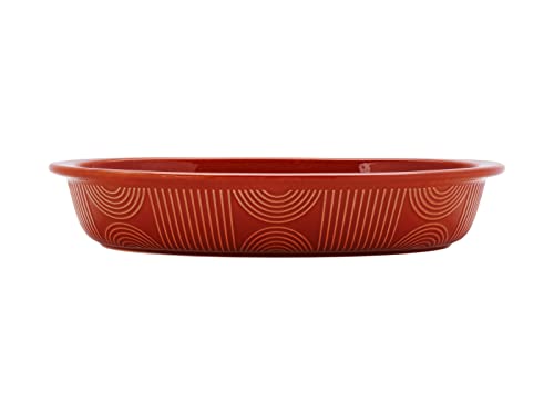 Maxwell & Williams HY0105 Auflaufform oval – Serie Arc – 31,5 x 21,5 x 6,5 cm Terracotta – Keramik in Geschenkbox von Maxwell & Williams