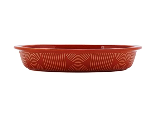 Maxwell & Williams HY0105 Auflaufform oval – Serie Arc – 31,5 x 21,5 x 6,5 cm Terracotta – Keramik in Geschenkbox von Maxwell & Williams