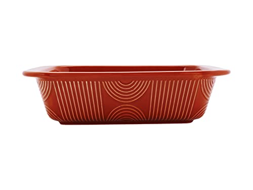 Maxwell & Williams HY0107 Auflaufform eckig – Serie Arc – 25 x 25 x 7,5 cm Terracotta – Keramik in Geschenkbox von Maxwell & Williams