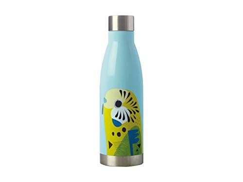 Maxwell & Williams Isolierte Edelstahl Trinkflasche, Pete Cromer, Motiv Azurblauer Eisvogel, BPA-Freier Edelstahl, 500 ml, Auslaufsichere Isolierflasche von Maxwell & Williams
