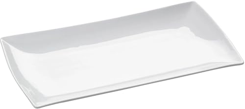 Maxwell & Williams JX250031 Platte eckig 20 x 11 cm – Porzellan Weiß – Serie East meets West – in Geschenkbox von Maxwell & Williams