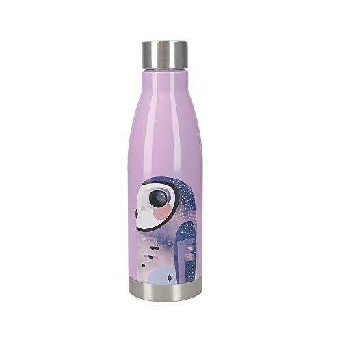 Maxwell & Williams Isolierte Edelstahl Trinkflasche, Pete Cromer, Motiv Kookaburra, BPA-Freier Edelstahl, 500 ml, Auslaufsichere Isolierflasche von Maxwell & Williams