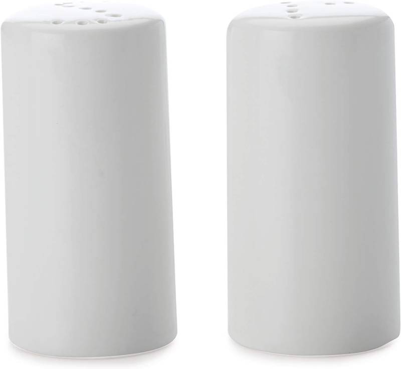 Maxwell & Williams Salz- / Pfefferstreuer Maxwell & Williams Salz- und Pfefferstreuer Cylinder, (2-tlg), weiß, puristisches Design in zylindrischer Form (2er Set) von Maxwell & Williams