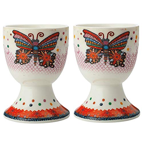 Maxwell & Williams Smile Style Eierbecher 2er-Set Flutter, Geschenkbox, Porzellan, DX0471 Maxwell & Williams Smile Style Eierbecher 2er-Set Flutter, Geschenkbox, Porzellan, DX0471 von Maxwell & Williams