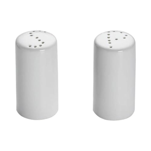 Maxwell & Williams White Basics Zylindrisches Salz- und Pfefferset, Porzellan, 8,5 x 4 cm von Maxwell & Williams