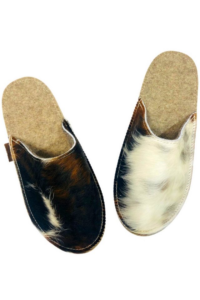 Maxx Factory Fellkissen Filzpantoffeln - LOISL - kuhfell von Maxx Factory
