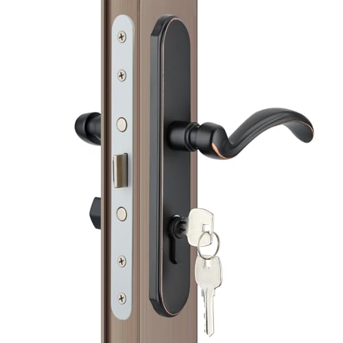 MaxxGeek Storm Türgriff-Zubehör-Set passend für Pella Storm Türgriff Ersatzteil, mit Schlüssel und Schließzylinder (ölgeriebene Bronze) von MaxxGeek