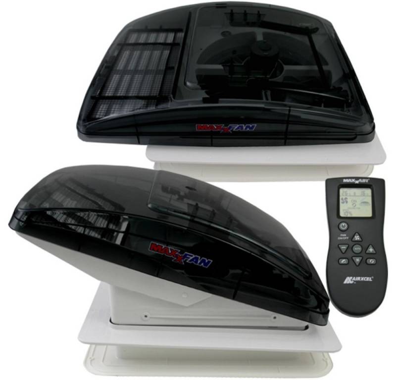 Maxxair Dachfenster MAXXFAN Deluxe getönte Klarglas Dachhaube 40x40 cm mit Ventilator Maxxair Dachfenster MAXXFAN Deluxe getönte Klarglas Dachhaube 40x40 cm mit Ventilator von Maxxair