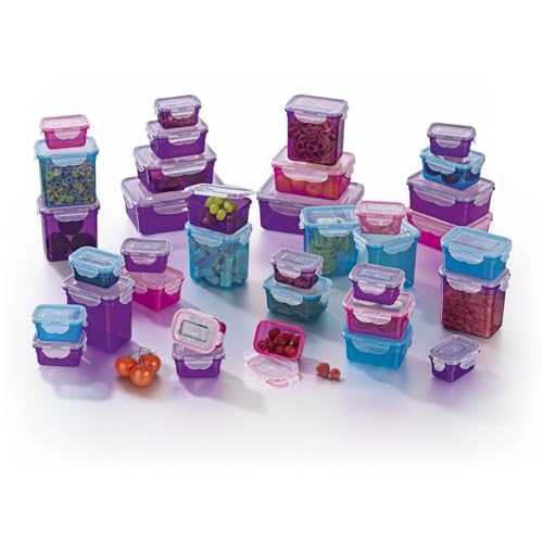 GOURMETmaxx Frischhaltedosen Klick-it 36er Set | BPA-freie Vorratsdosen, hervorragend geeignet für Spülmaschine, Mikrowelle und Gefrierschrank | Luftdicht, auslaufsicher und stapelbar von GOURMETmaxx