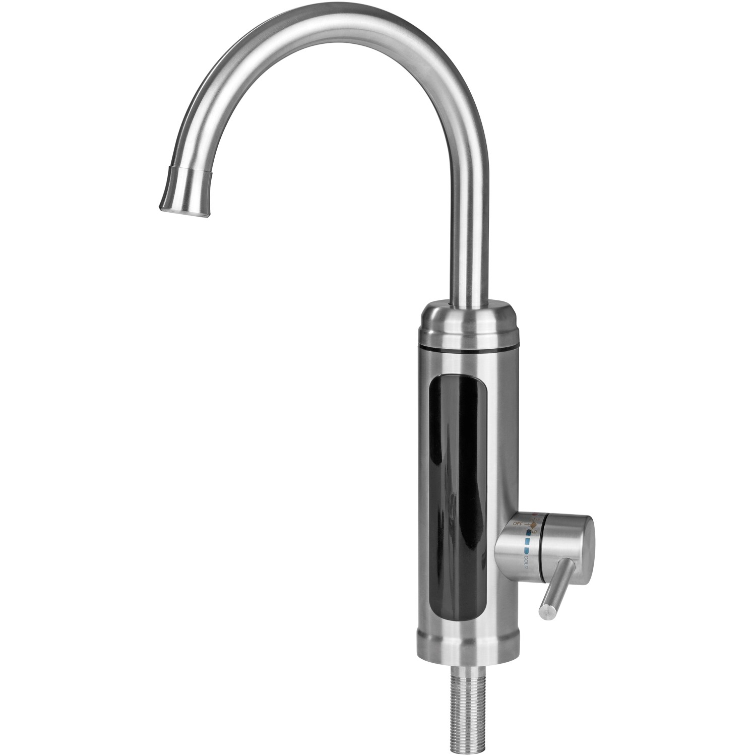 Maxxmee Warm und Kaltwasserarmatur mit integrierter Heizspirale Edelstahl 3600 W von Maxxmee
