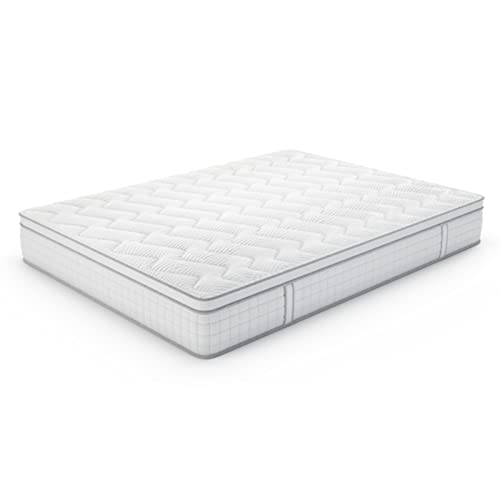 Maxzzz Matratze 90x200 cm, 25 cm Taschenfederkernmatratze, Härtegrad H3, Mittelfeste Federkernmatratze, Orthopädischem Tonnentaschenfederkernmatratze, Mattress mit Öko-Tex und CertiPur Zertifiziert von Maxzzz